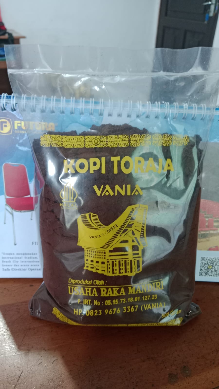 Vania Kopi (kopi toraja ) kemasan 500gr
